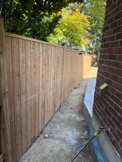 Fence Deck Fencing Railing Fence installation Wooden Fence Fence Post Privacy fence deck builder Dec...