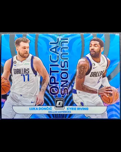 Luka Doncic & Kyrie Irving - Optical Illusions card, View more