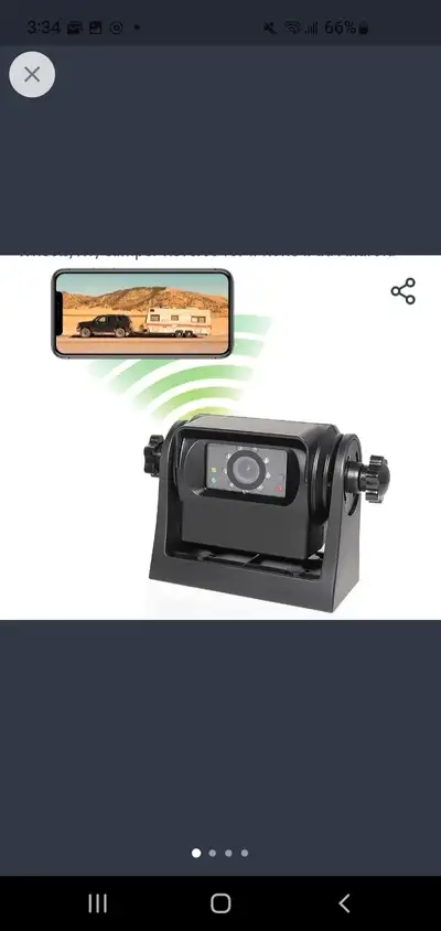 EWAY WiFi Magnetic Hitch Wireless Backup Rear/Front View Camera Rechargeable Battery for Easy Hitchi...