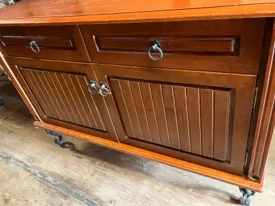 Wood Cabinet side board ox, View more