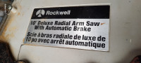 Rockwell Radial Arm Saw with Stand