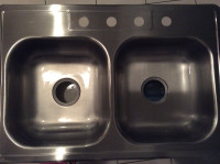 Stainless Steel Double Sink-Never used