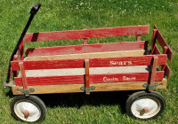 Vintage Sears 1970s Country Squire Red Wagon