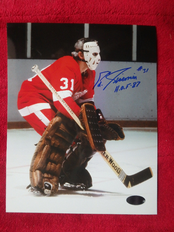 ED GIACOMIN Detroit Red Wings Signed 8 x10 Photo With COA in Arts & Collectibles in Dartmouth