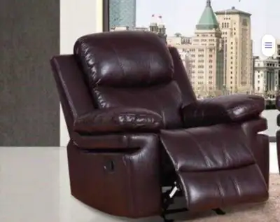 brand luxury manual recliner Genuine leather cash on delivery, View more