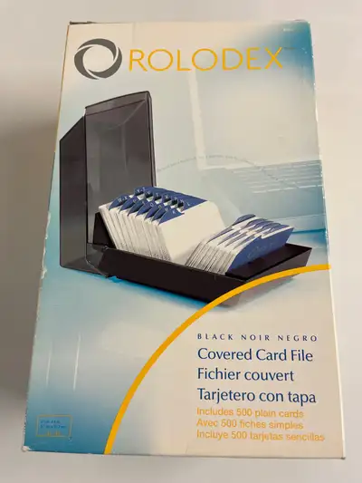 New Rolodex Covered Card File