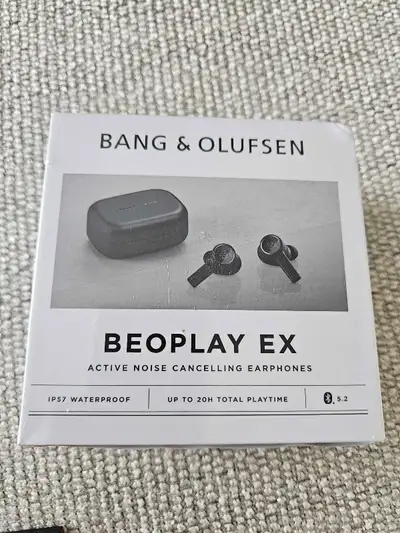 New / sealed box - B&O EX wireless Bluetooth noise cancelling earbuds. Available if posted.