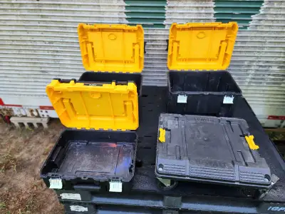 DeWalt TSTAK Packout Modular Hard Plastic CasesW Rolling Carrier, View more