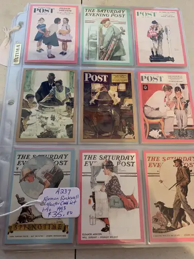 1993 Norman Rockwell Card Set 1-90 Beautiful Art Showcase 320, View more