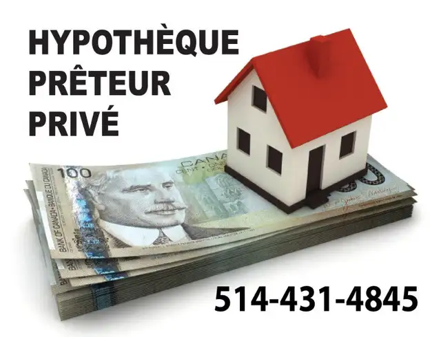Prêteur privé hypothécaire 1e/2e rang taux  8%  100% approuvé. in Financial & Legal in City of Montréal - Image 4