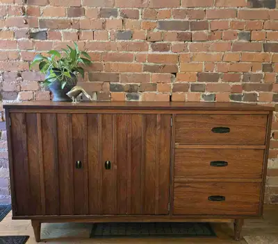 MCM Vintage walnut sideboard by Krug, View more