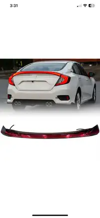 Honda Civic Rear Trunk LED Center Spoiler Light Lamp