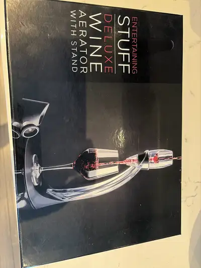 New wine aerator in box