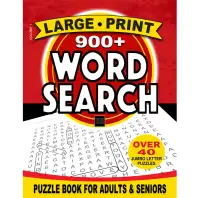 Large-Print 900+ Word Search Puzzle Game Book for Adults