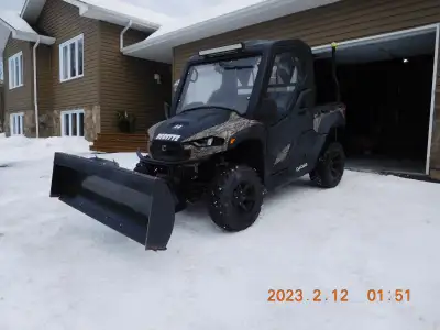 Selling a 2018 Cub Cadet Challenger side x side as is with a little over 7000 kls, comes with Camso...