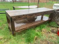 8ft Wooden work bench