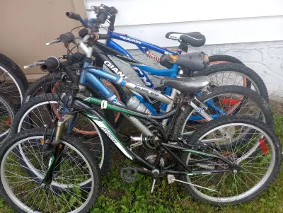 Mountain Bikes, including 26 and 24 inch tires,  need TLC,, View more