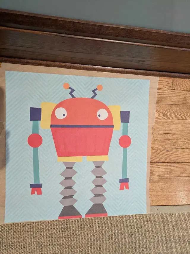 Robot wall art - great for kids room in Home Décor & Accents in Ottawa - Image 5
