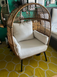 Chaise œuf rotin - Egg chair