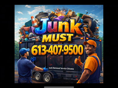 JUNK REMOVAL*NOW613 407-9500+FLAT RATE LOW PRICE EZLOAD TRAILERS, View more