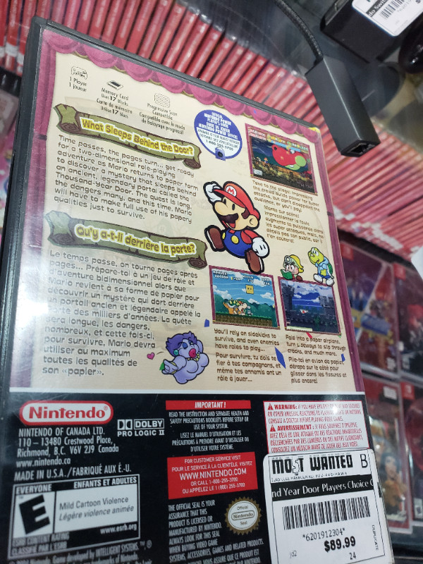 Nintendo Gamecube game: Paper Mario-The Thousand Year Door in Older Generation in Cole Harbour - Image 2