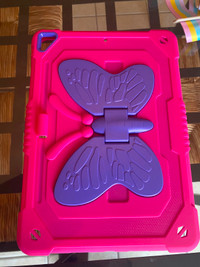 NEW Ipad case 10th Generation strap butterfly wings stand solid