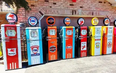 BRAND NEW "RETRO STYLE" "GAS PUMP" BEER FRIDGE, View more