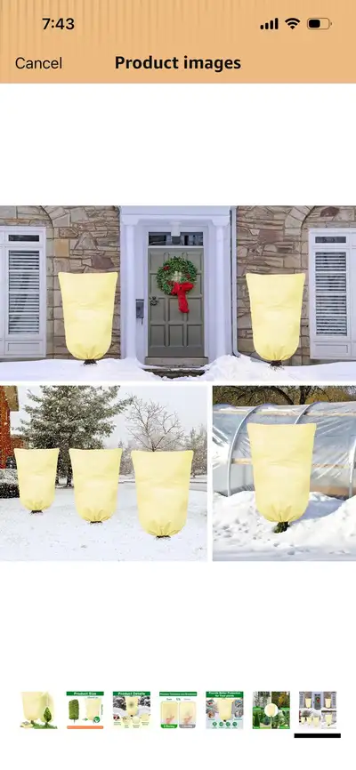 Easy to install and gives your plants protection. Made from extra-thick, UV-stabilized, non-woven fl...