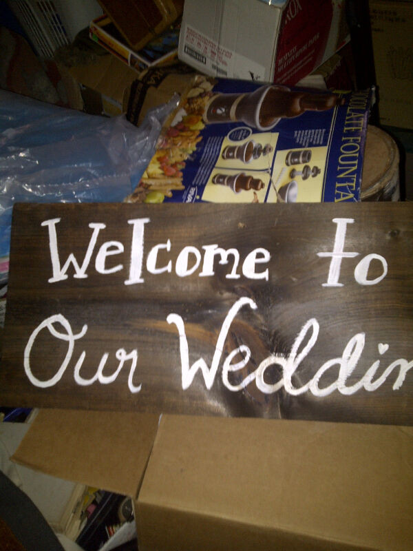 WEDDING SIGNSand CUSTOM SIGNS...WOODEN in Other in Charlottetown - Image 4