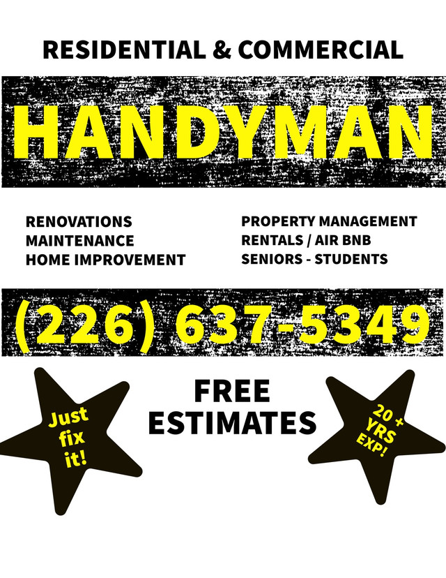  HANDYMAN - Renovations Maintenance Repairs  in Renovations, General Contracting & Handyman in London - Image 2