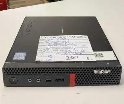 Tiny PC Desktop Lenovo ThinkCentre i5-8400T 16Go SSD 256Go HDMI, View more