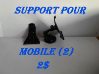 Supports (2) pour cellulaire voiture