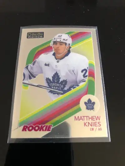 Matthew Knies OPC platinum rainbow insert rookie card mint cond, View more