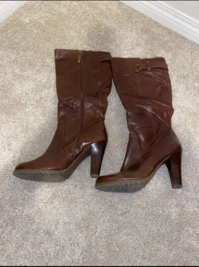 Guess Boots - Brown Leather, Ladies Size 10, View more