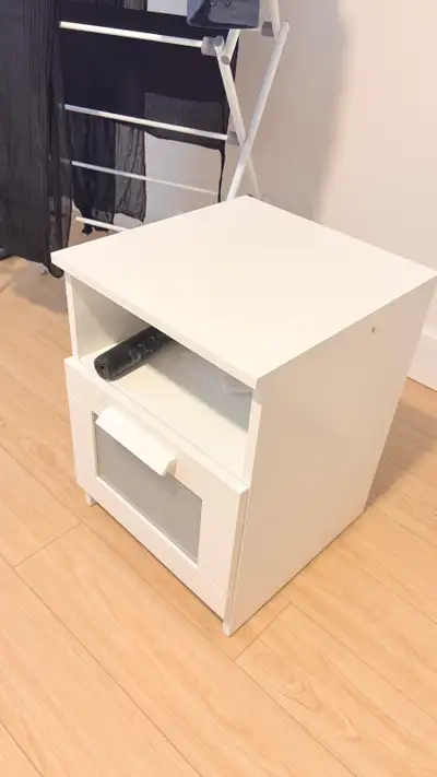 White Bedside Table – Excellent Condition, View more