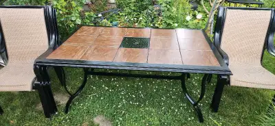 Patio Set with Tile-Top Table, View more