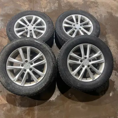 Set of four aftermarket alloy wheels hub-centric for Toyota/Lexus 60.1mm, bolt pattern 5x114.3 Snow...