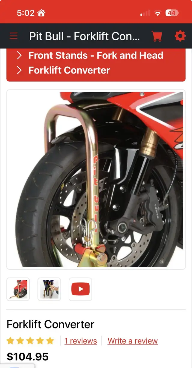 Pit Bull road racing motorcycle stands in Motorcycle Parts & Accessories in Calgary - Image 7