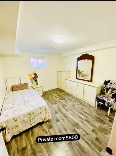 This private room is available for rent in malton on langworthy drive and features a twin bed, night...