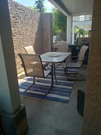 Large Patio Table with 4 Chairs, View more