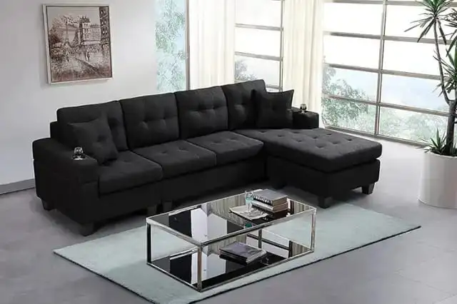 Don't Miss Out Deal Reversible Comfort Living Sectional Sofa Set63826840155009123