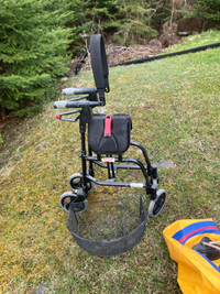 Used walker with brakes and basket. 