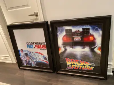 Two framed movie posters to hang on wall. $125 each