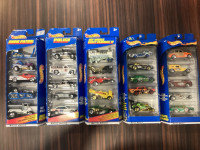 Hot Wheels 5 packs each pack $10. X