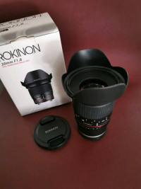 Rokinon 20mm f1.8, Sony FE mount
