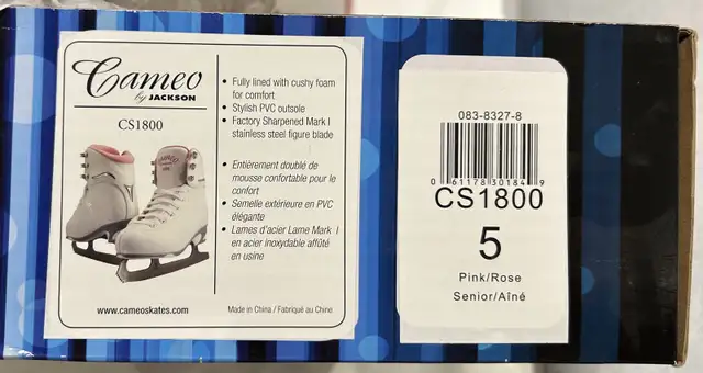 Girls pink size 5 (Ice Skates) in Skates & Blades in Oakville / Halton Region - Image 2