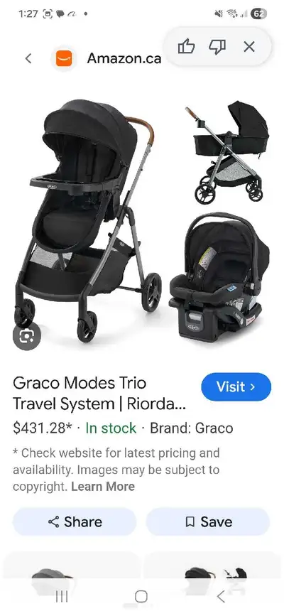 Graco Modes Trio 3-in-1 Travel System, View more