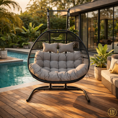 Luxury Double Folding Egg Swing Chair ✨, View more