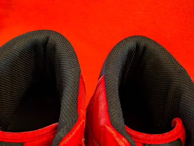 Size 13 red high-top sneakers for men in Men's Shoes in Edmonton - Image 4