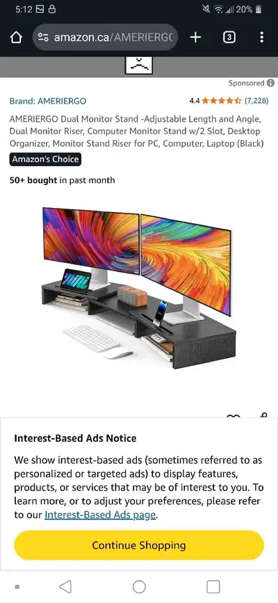 AMERIERGO Monitor Riser (NEW), View more